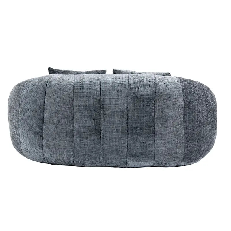 Causeuse transat en chenille gris moderne 59