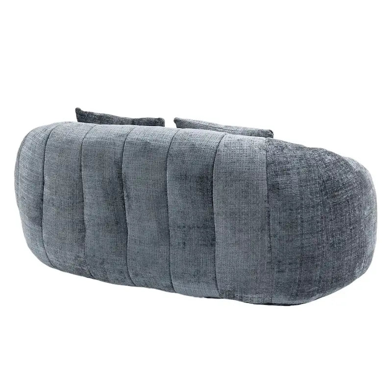 Causeuse transat en chenille gris moderne 59