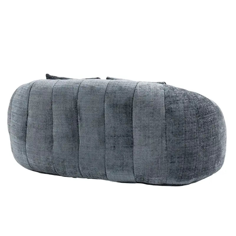 Causeuse transat en chenille gris moderne 59