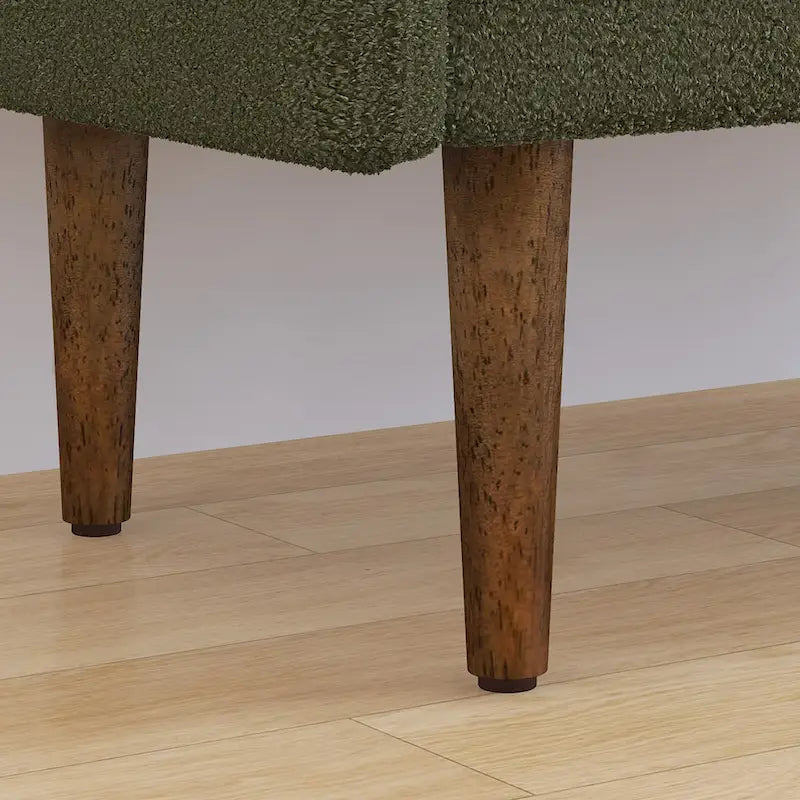 Tabouret de rangement en velours Teddy de conception moderne, Bancs de chambre