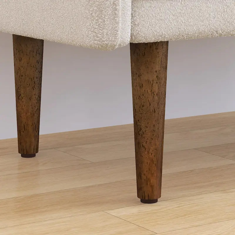 Tabouret de rangement en velours Teddy de conception moderne, Bancs de chambre