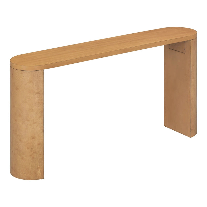 Table de porche multifonctionnelle au style moderne et simple, avec pieds semi-cylindriques