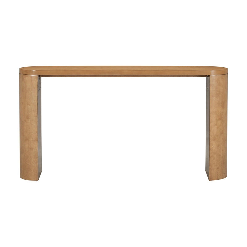 Table de porche multifonctionnelle au style moderne et simple, avec pieds semi-cylindriques