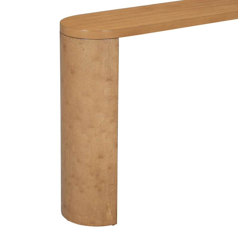 Table de porche multifonctionnelle au style moderne et simple, avec pieds semi-cylindriques