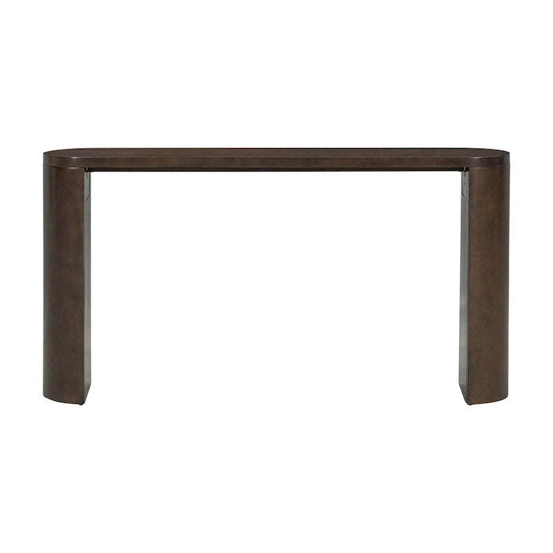 Table de porche multifonctionnelle au style moderne et simple, avec pieds semi-cylindriques