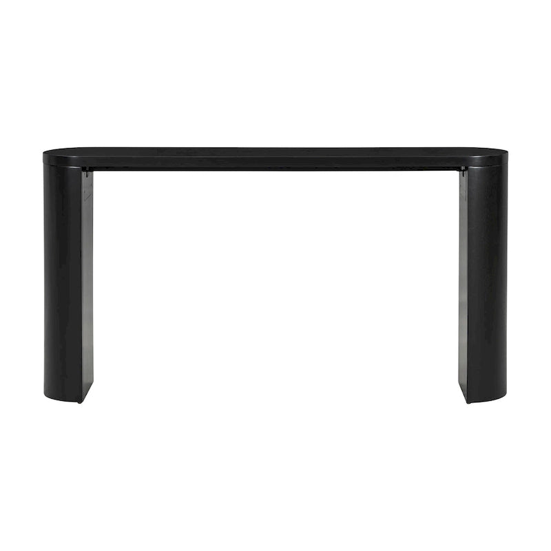 Table de porche multifonctionnelle au style moderne et simple, avec pieds semi-cylindriques