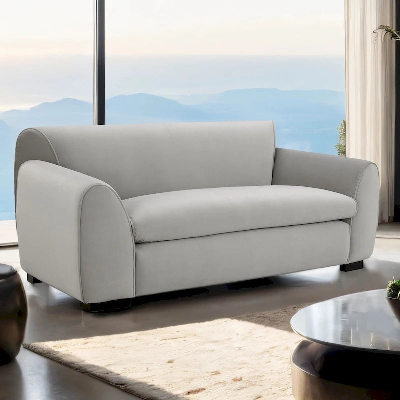 Causeuse moderne de style banc avec tissu certifié OEKO-TEX