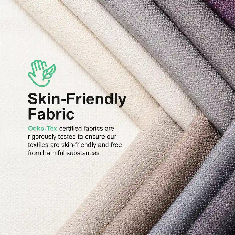 Causeuse moderne de style banc avec tissu certifié OEKO-TEX
