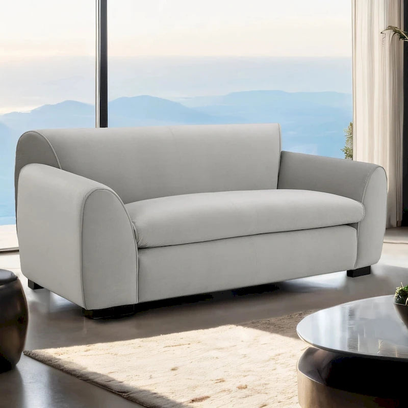 Causeuse moderne de style banc avec tissu certifié OEKO-TEX