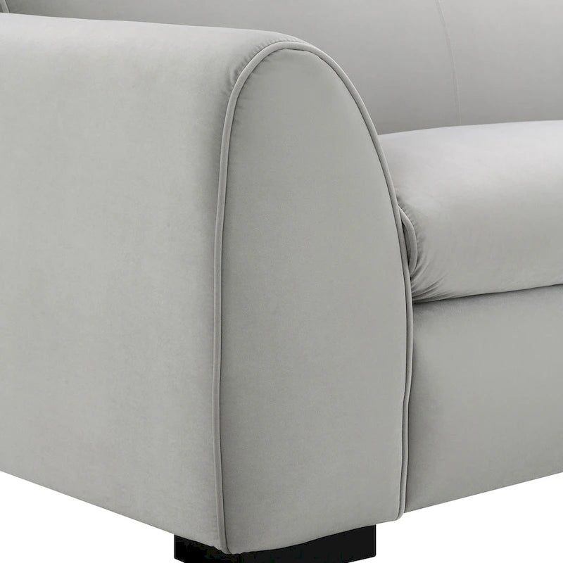 Causeuse moderne de style banc avec tissu certifié OEKO-TEX