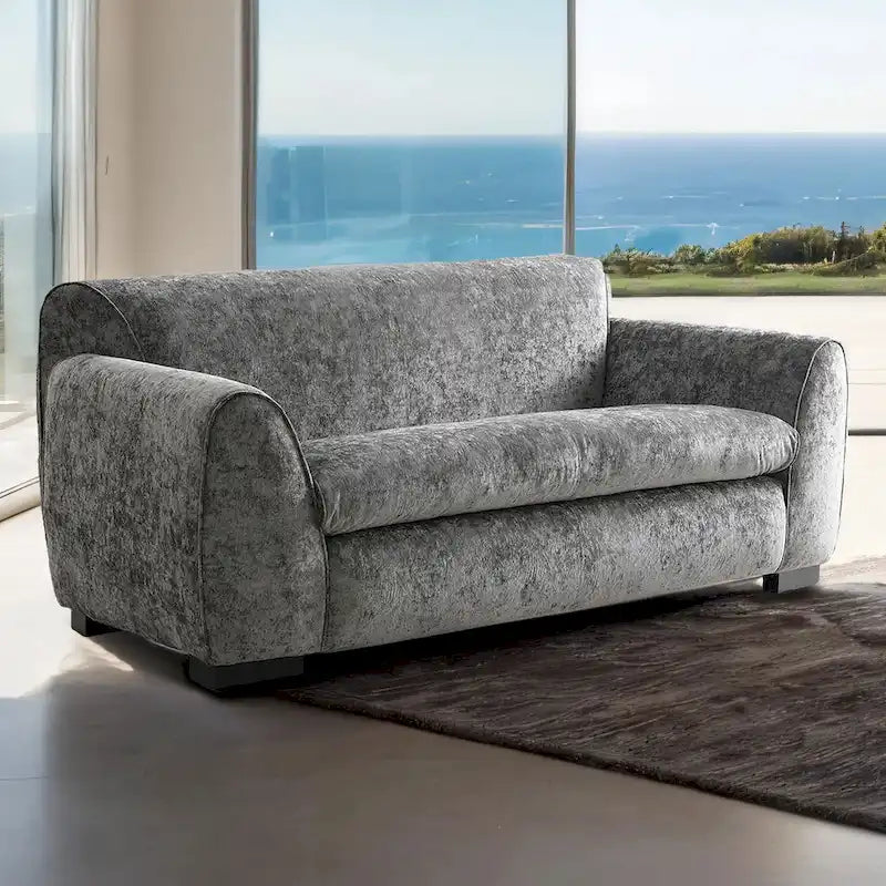 Causeuse moderne de style banc avec tissu certifié OEKO-TEX