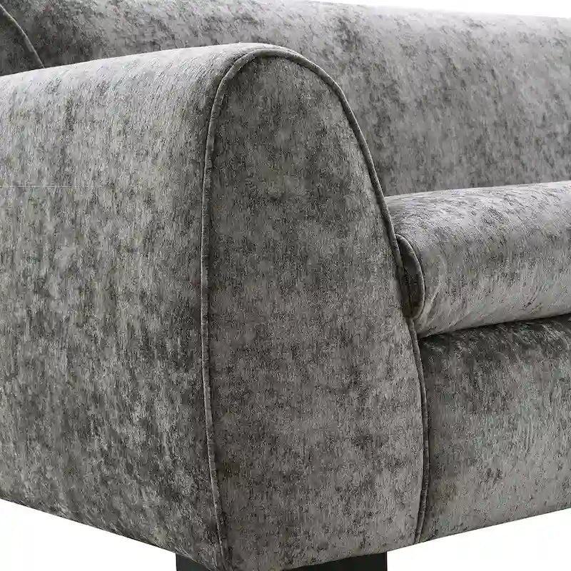 Causeuse moderne de style banc avec tissu certifié OEKO-TEX