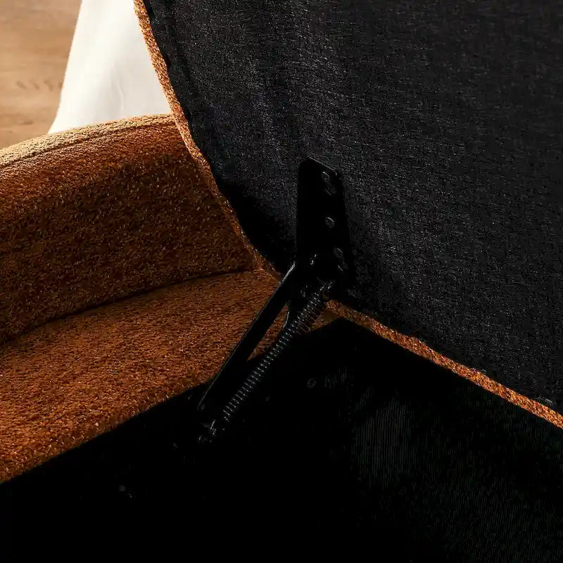 Banc de rangement ottoman ovale