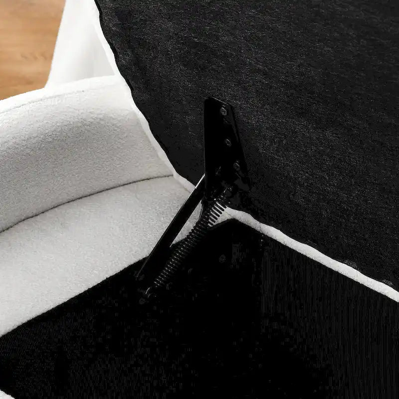 Banc de rangement ottoman ovale