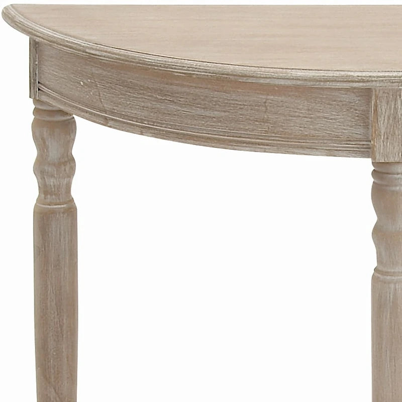 Table console d'entrée demi-lune