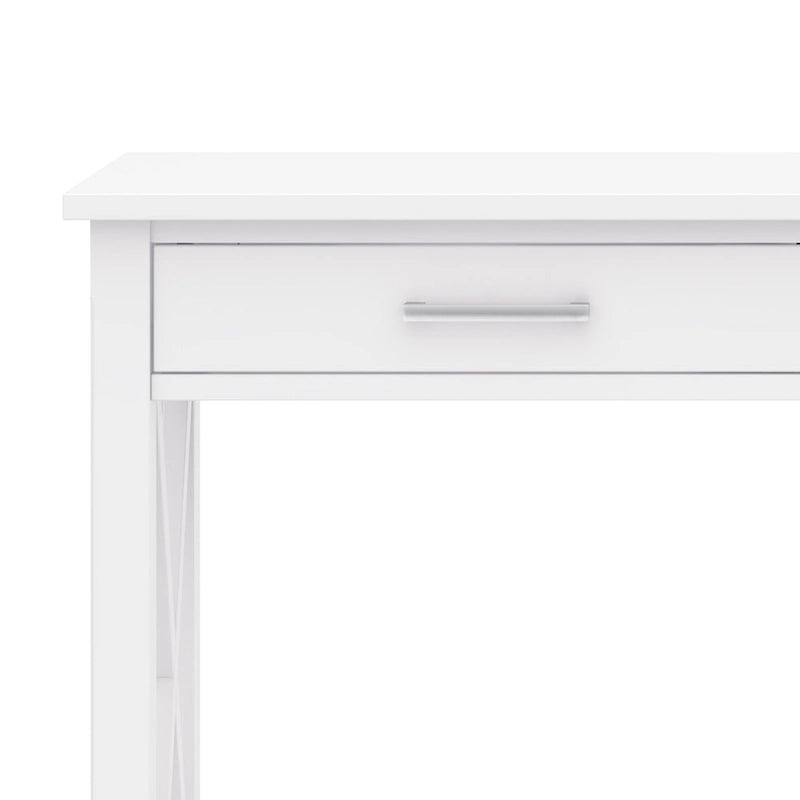 Console/table d'appoint contemporaine en bois massif de 47 pouces de large