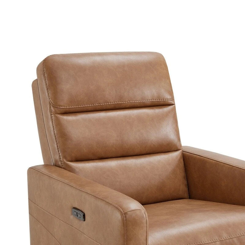 Fauteuil inclinable pivotant motorisé avec appuie-tête et ports de chargement USB