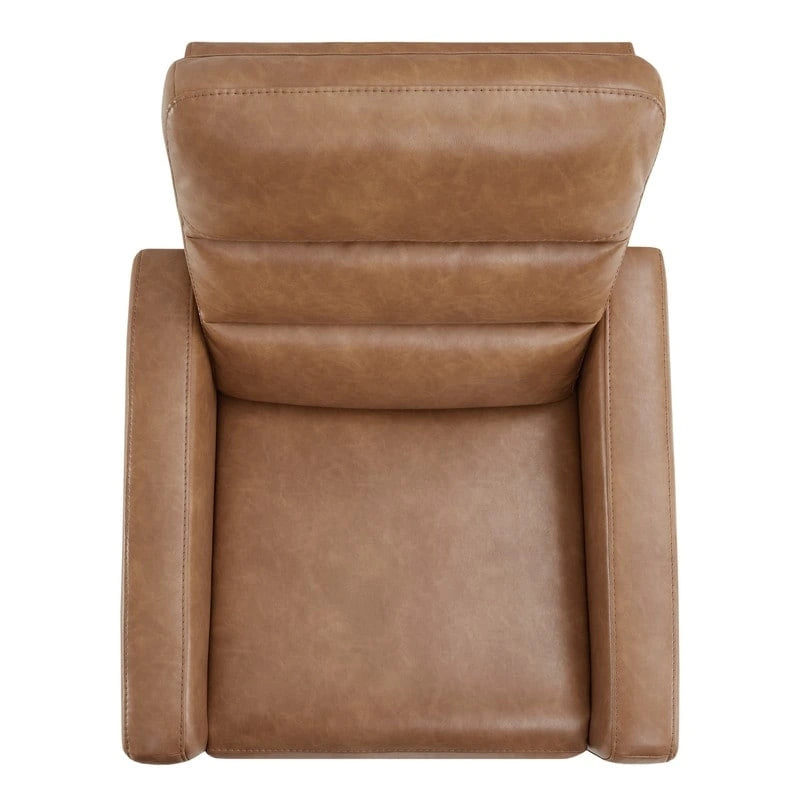 Fauteuil inclinable pivotant motorisé avec appuie-tête et ports de chargement USB