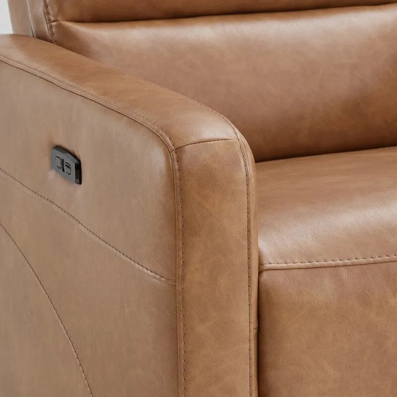 Fauteuil inclinable pivotant motorisé avec appuie-tête et ports de chargement USB