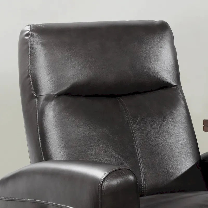 Fauteuil inclinable électrique contemporain en cuir avec massage lombaire