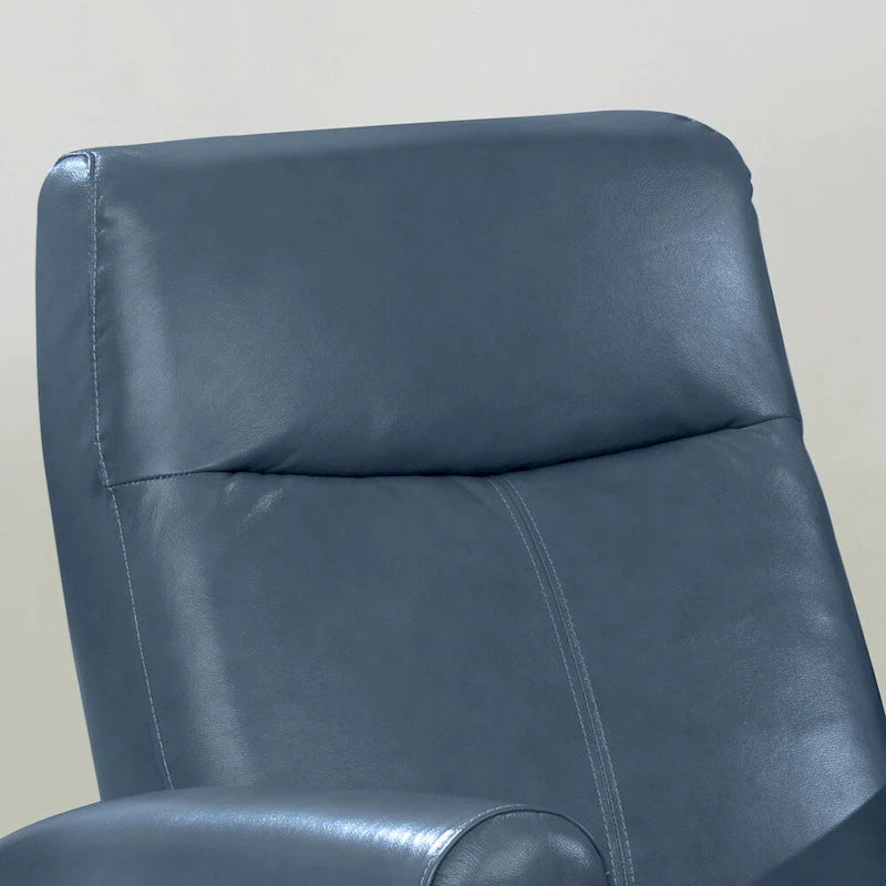 Fauteuil inclinable électrique contemporain en cuir avec massage lombaire