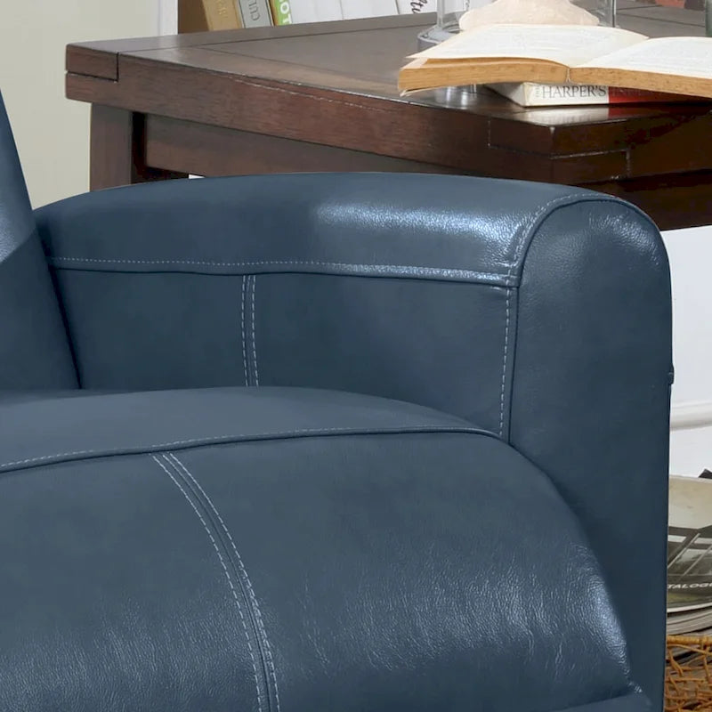 Fauteuil inclinable électrique contemporain en cuir avec massage lombaire