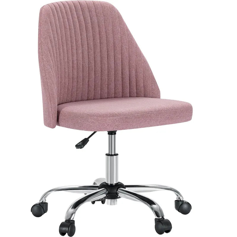 Chaise de bureau pivotante réglable à roulettes