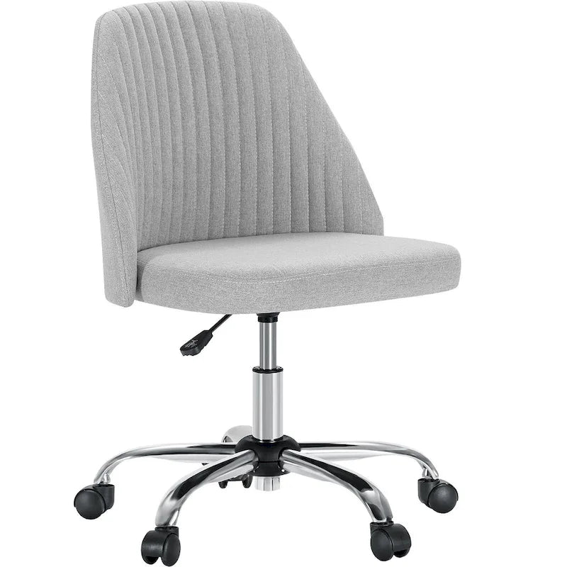 Chaise de bureau pivotante réglable à roulettes