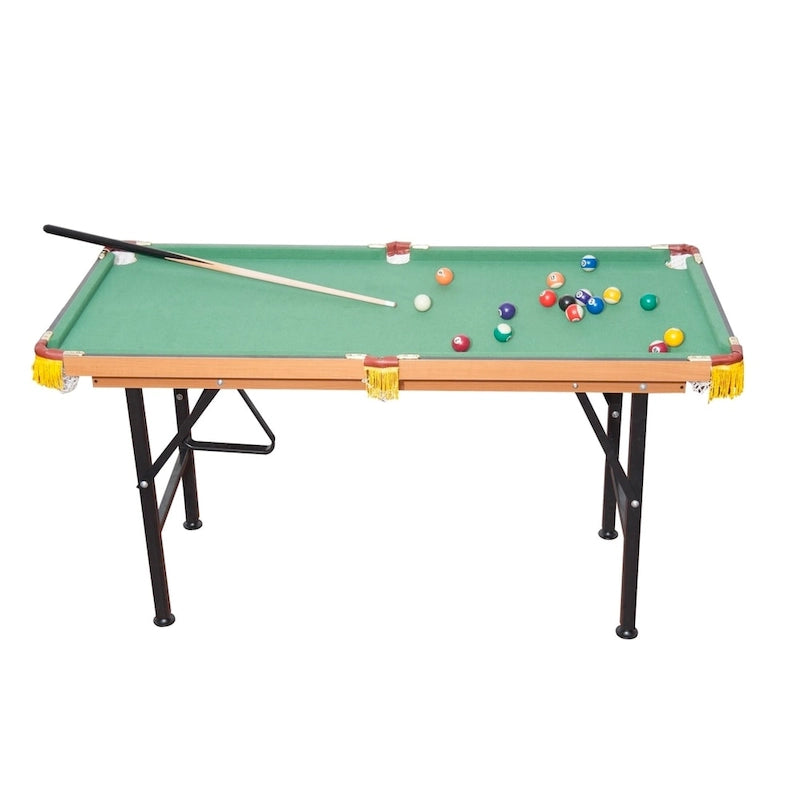 Table de billard pliable compacte de 55" avec plateau en feutre
