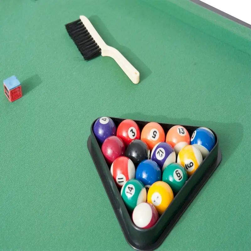 Table de billard pliable compacte de 55" avec plateau en feutre