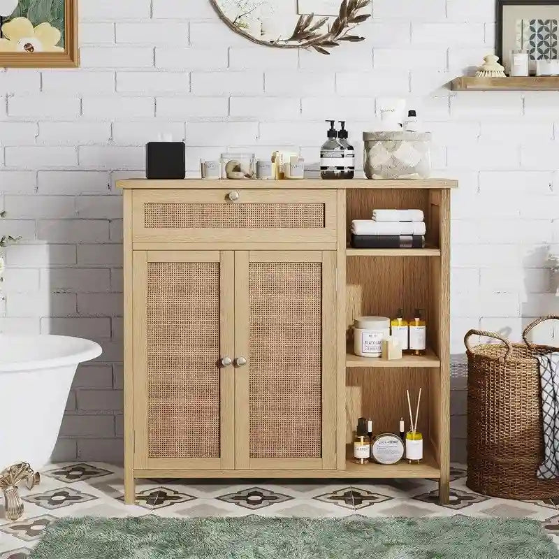 Meuble de salle de bain sur pied