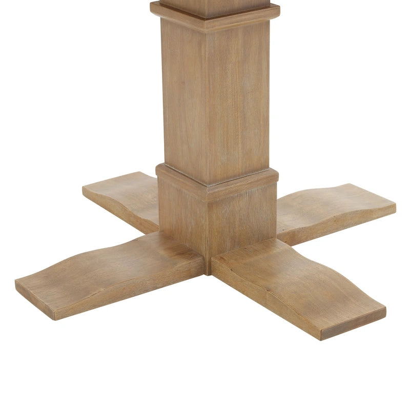 Table à manger de ferme ronde avec pied central - 120 cm de diamètre
