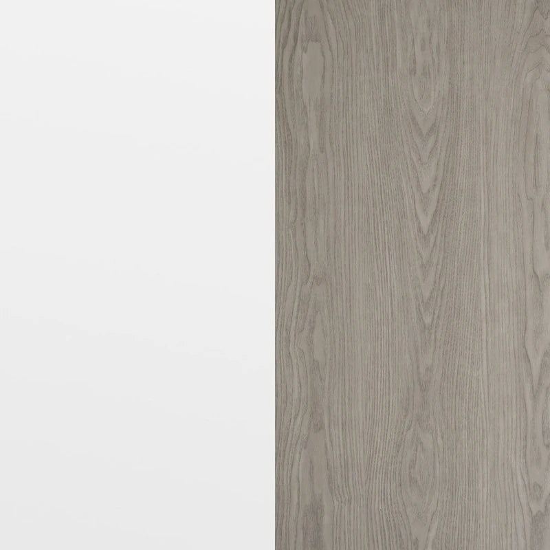 Plateau de table rectangulaire 30 x 60 avec dessus réversible en stratifié