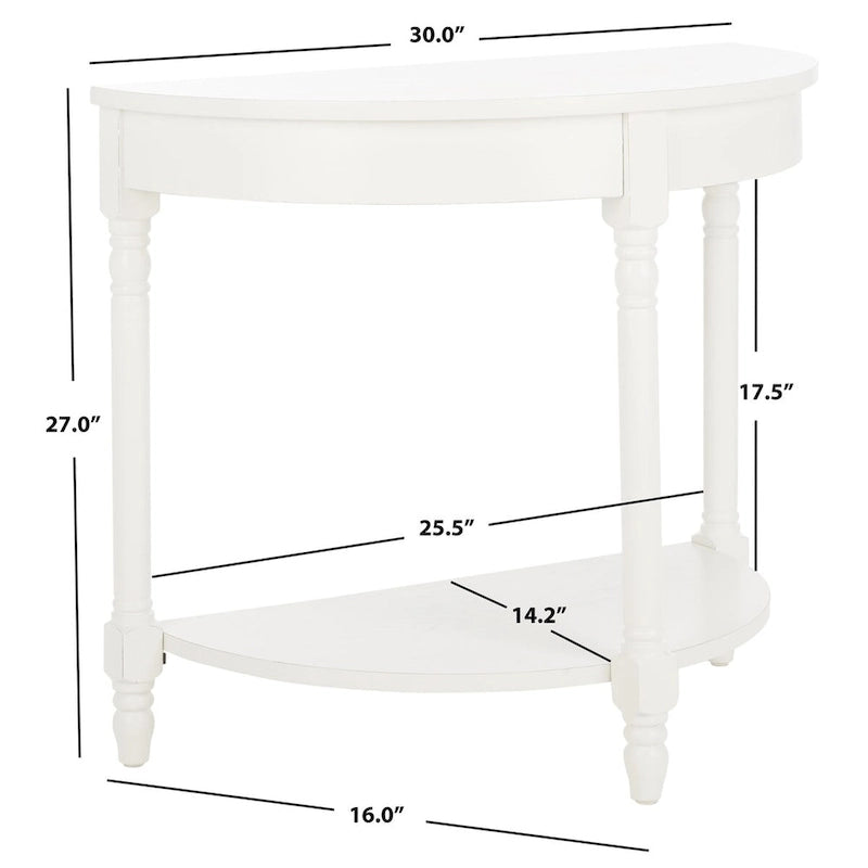 Console de style géorgien - 76,2 x 40,6 x 68,6 cm (LxPxH)