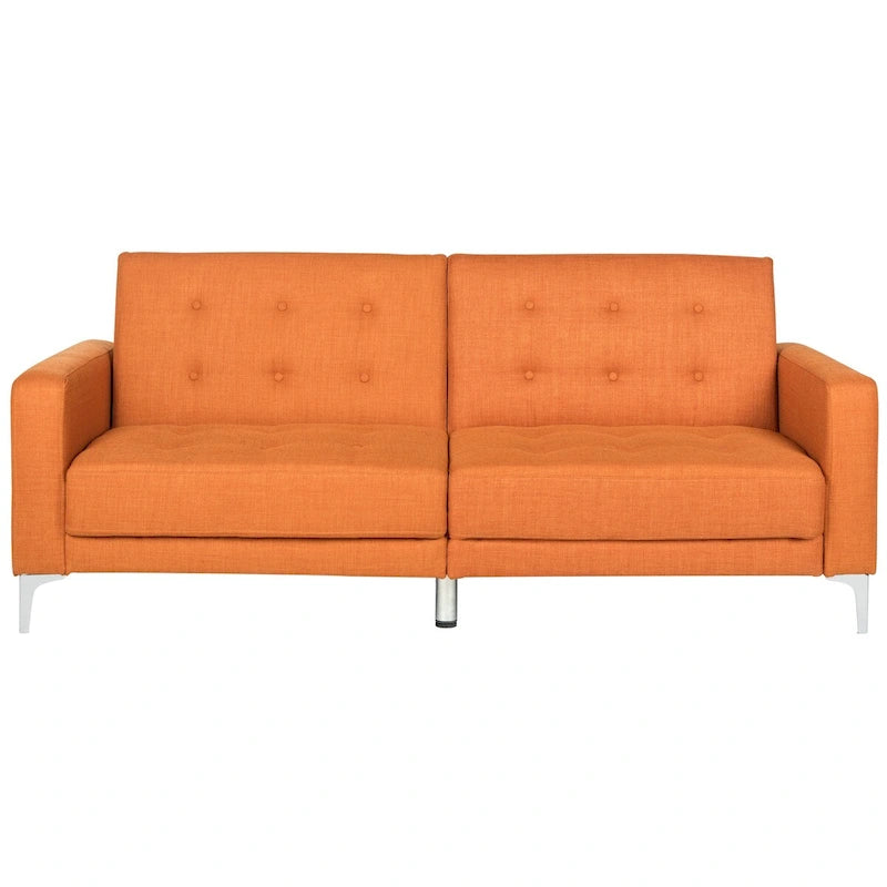 Canapé-lit pliable deux-en-un orange