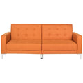 Canapé-lit pliable deux-en-un orange