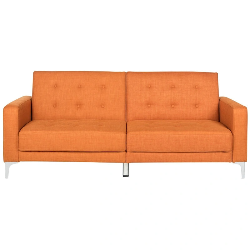 Canapé-lit pliable deux-en-un orange