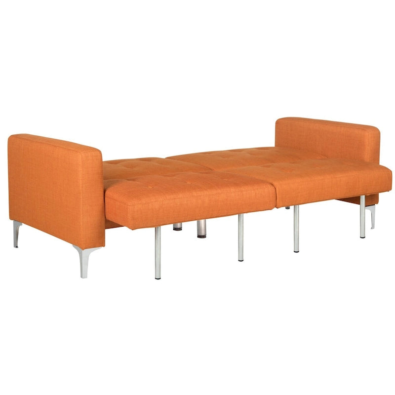Canapé-lit pliable deux-en-un orange