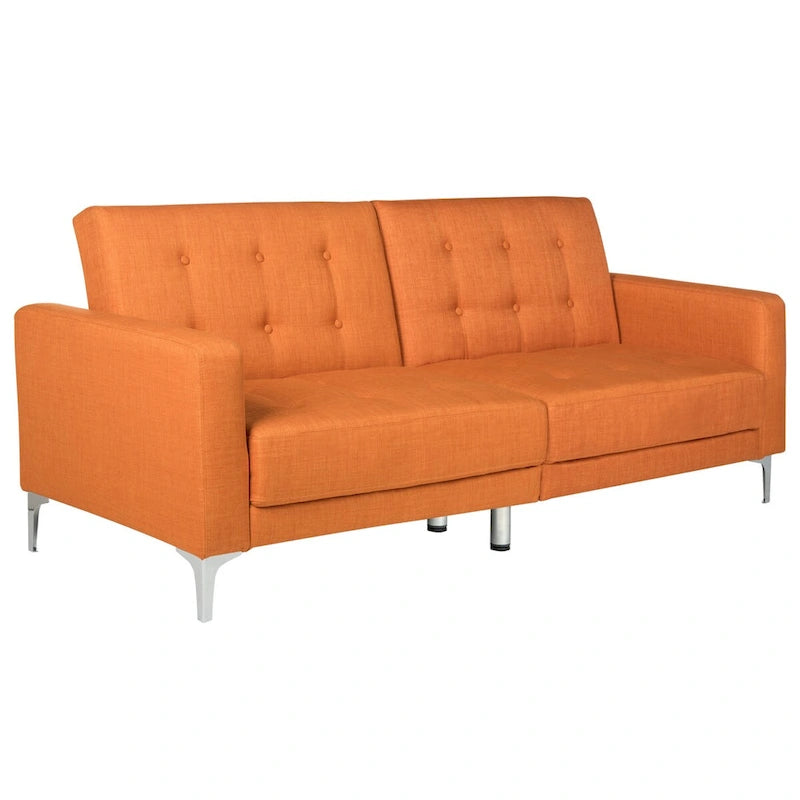 Canapé-lit pliable deux-en-un orange