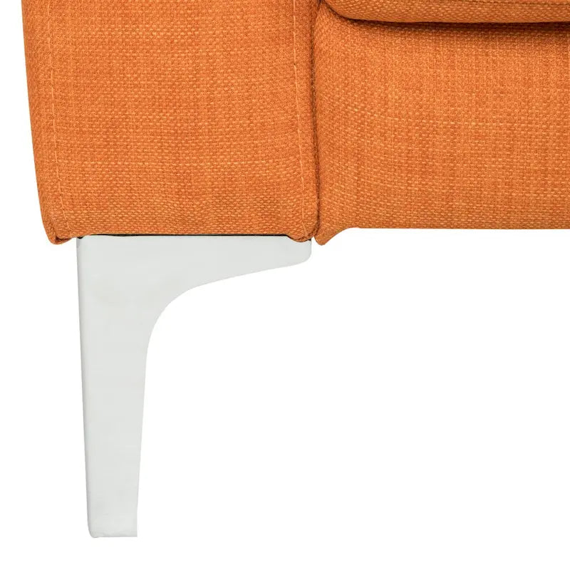 Canapé-lit pliable deux-en-un orange
