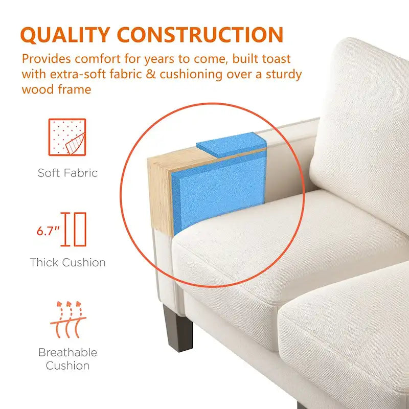 Mobilier de salon moderne Causeuse