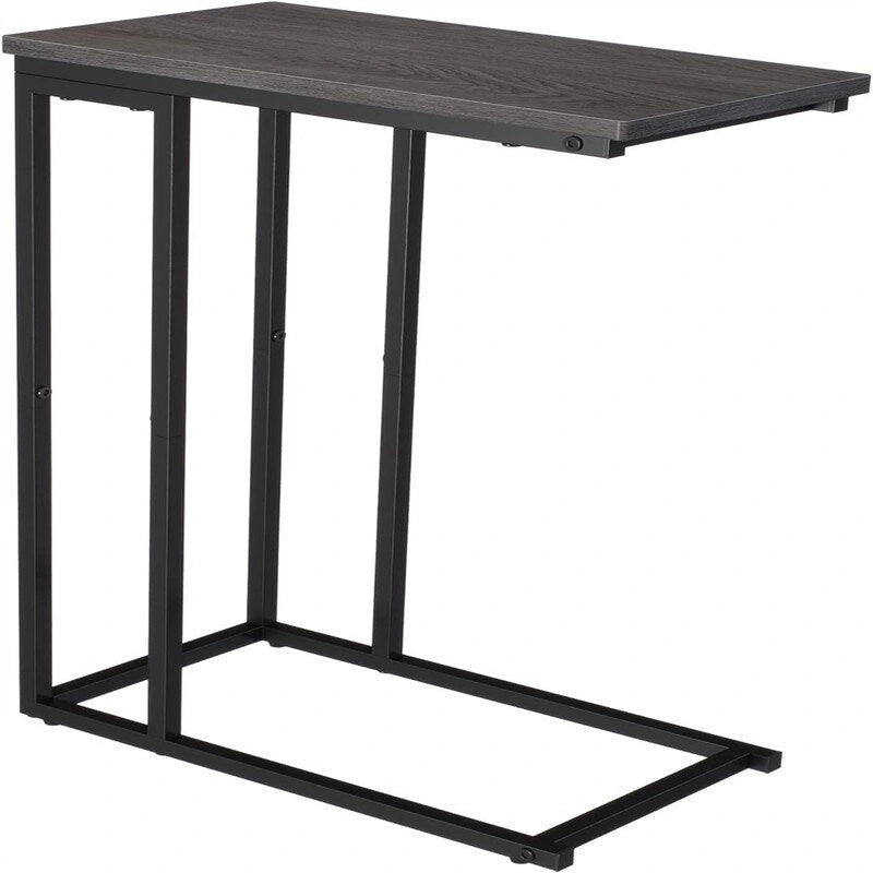Petite table d'appoint en forme de C - 25,4 P x 46 L x 63,5 H cm