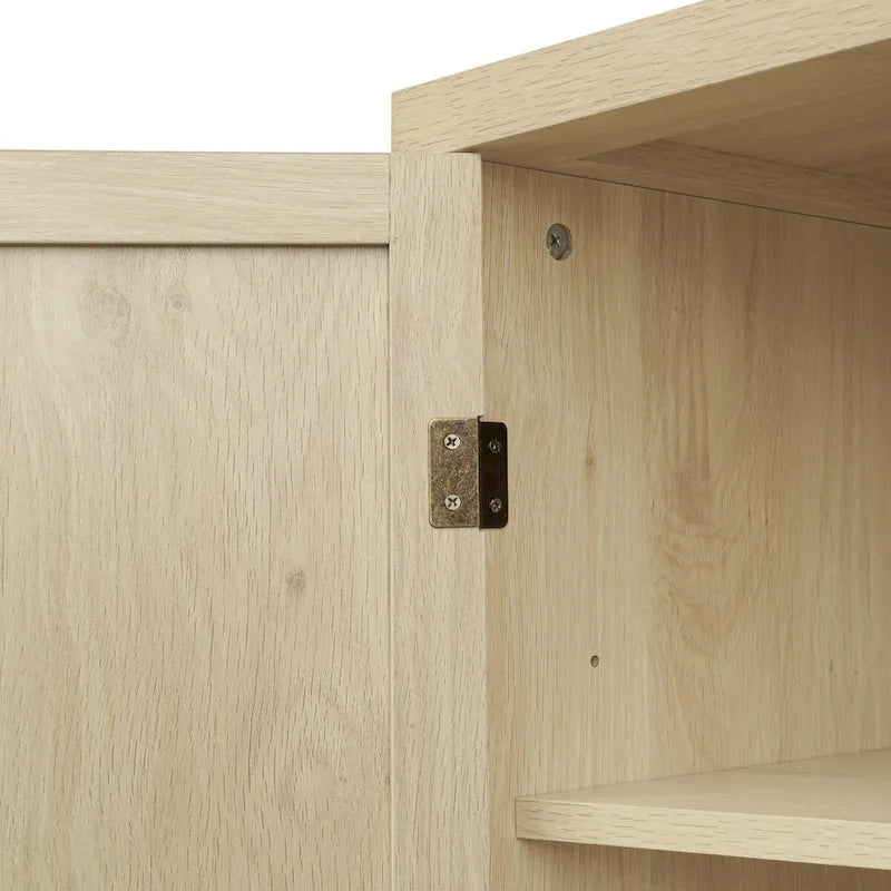 Meuble bas 4 portes 1 tiroir, avec 4 étagères intérieures réglables