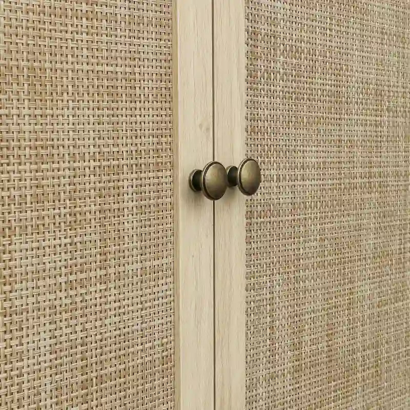Meuble bas 4 portes 1 tiroir, avec 4 étagères intérieures réglables