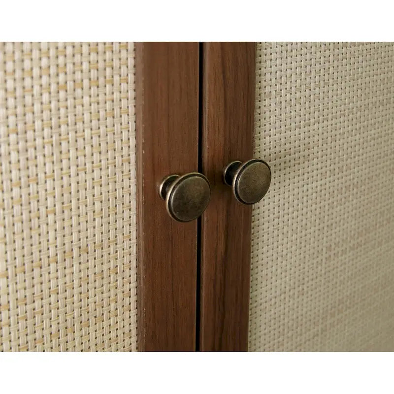 Meuble bas 4 portes 1 tiroir, avec 4 étagères intérieures réglables