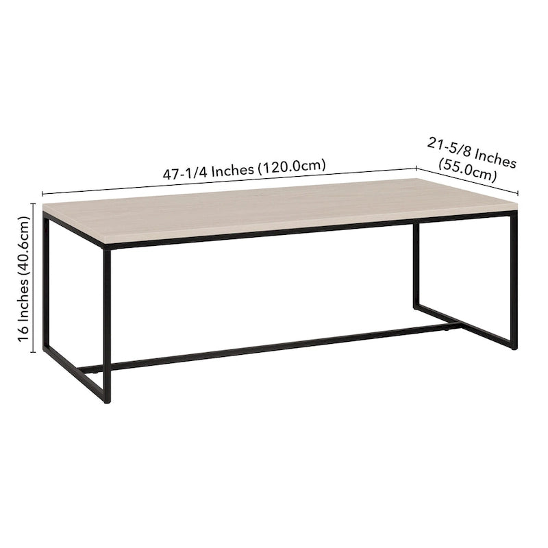 Table basse rectangulaire large 47