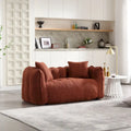 Pouf géant avec noyau en mousse haute résilience pour deux personnes. Ce canapé inclinable carré confortable est idéal pour les membres de la famille.