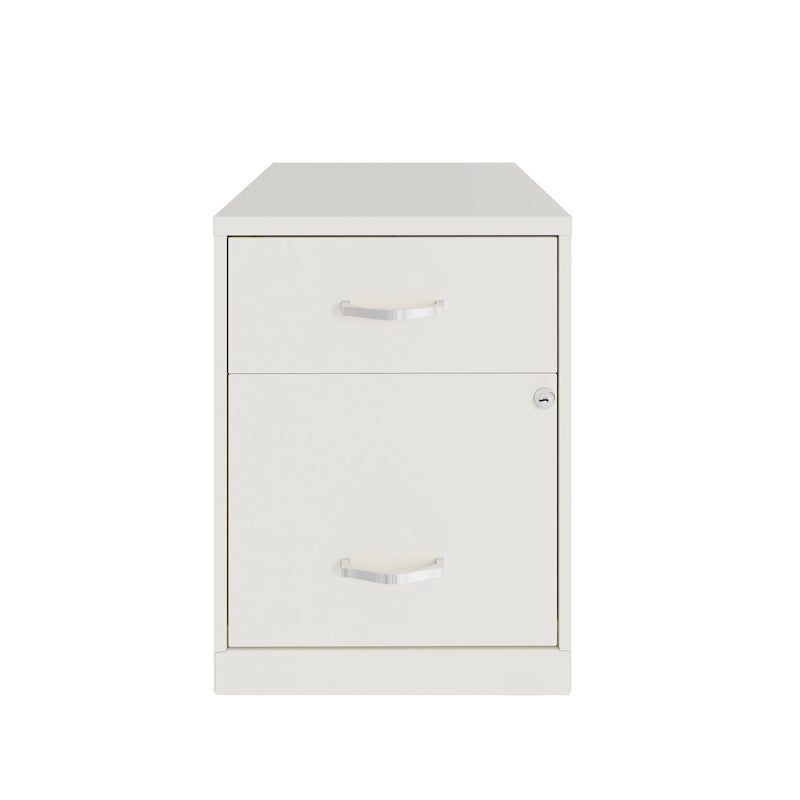 Classeur vertical métallique à 2 tiroirs de 45 cm de profondeur, largeur Lettre, avec tiroir pour accessoires