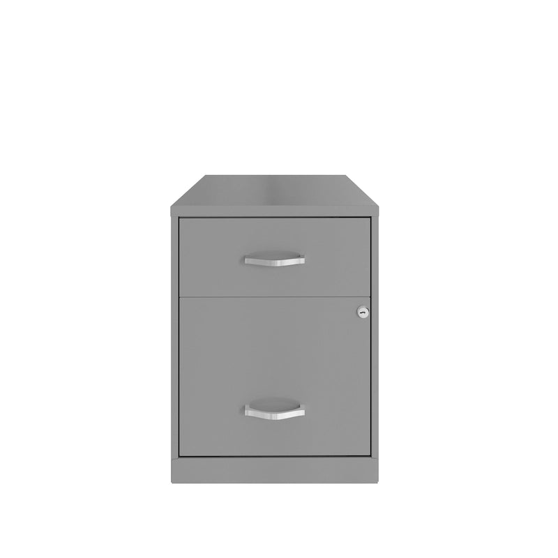 Classeur vertical métallique à 2 tiroirs de 45 cm de profondeur, largeur Lettre, avec tiroir pour accessoires