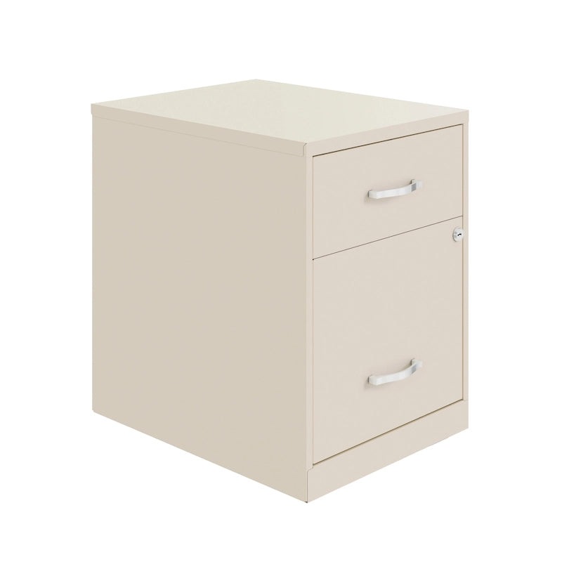 Classeur vertical métallique à 2 tiroirs de 45 cm de profondeur, largeur Lettre, avec tiroir pour accessoires
